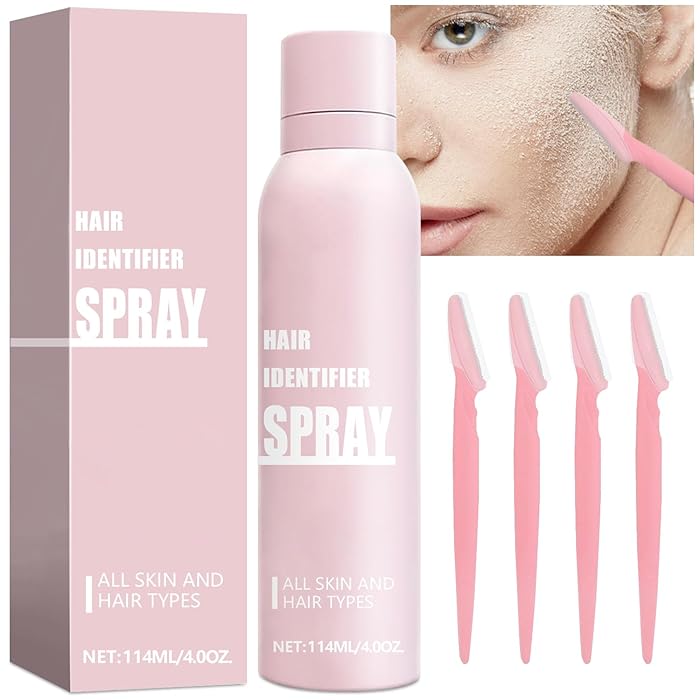 Viral Magic Hair Identifier Spray |  Face Shaving With 4 Pcs Razor